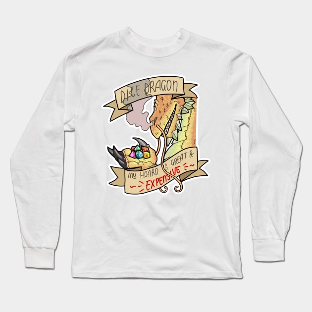 DICE DRAGON, 1 Long Sleeve T-Shirt by jonesylium